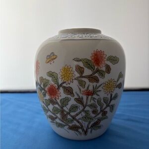 Vintage Andrea by Sadek floral ginger jar without a lid.